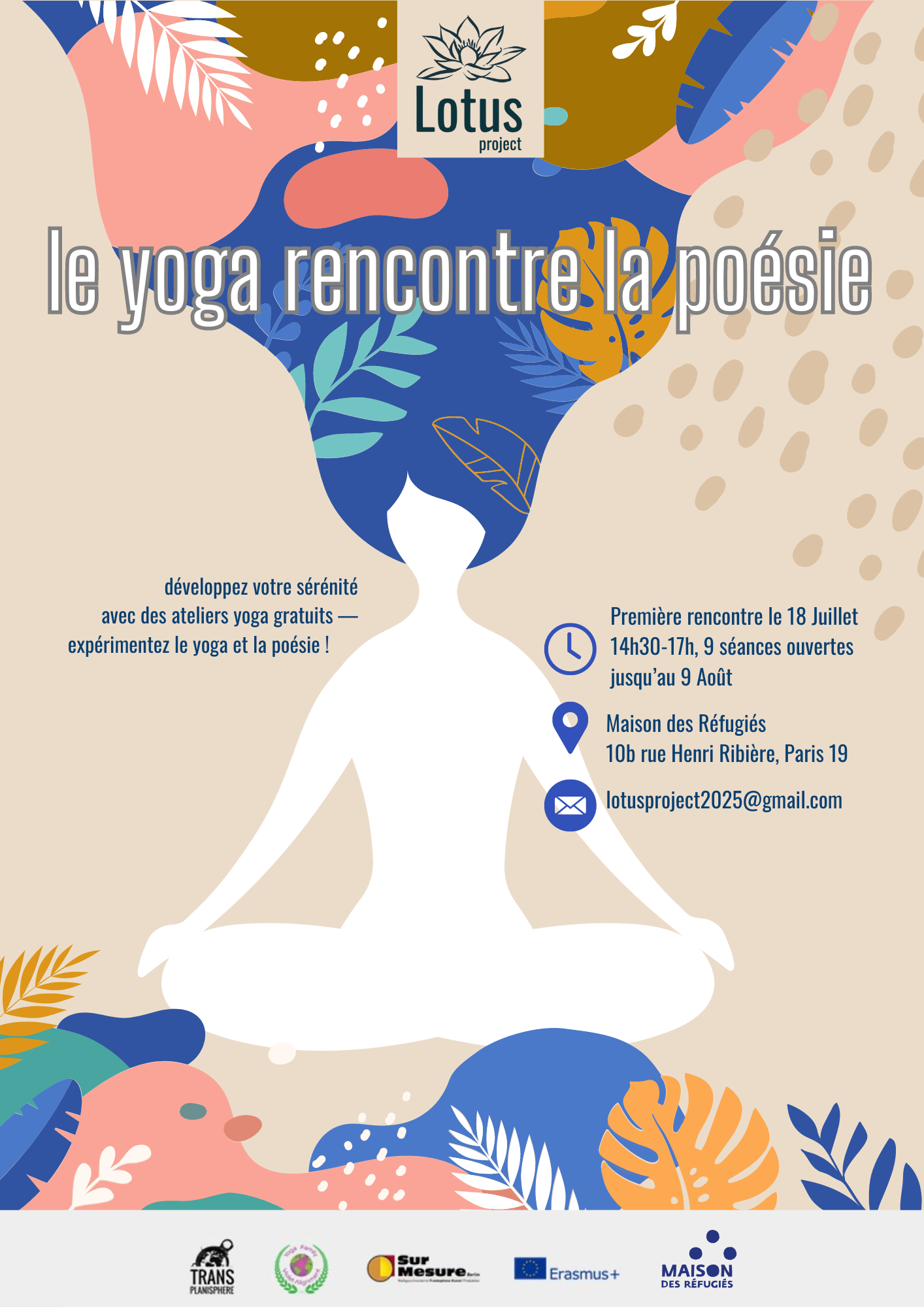 Le yoga rencontre la poésie avec Foteini Dimitriou : Projet Lotus - Transplanisphère